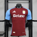 CAMISA VERSÃO PLAYER DO ASTON VILLA 24/25 VERMELHO